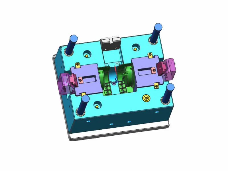 Custom slider and lifter mechanism for complex undercuts in injection tooling